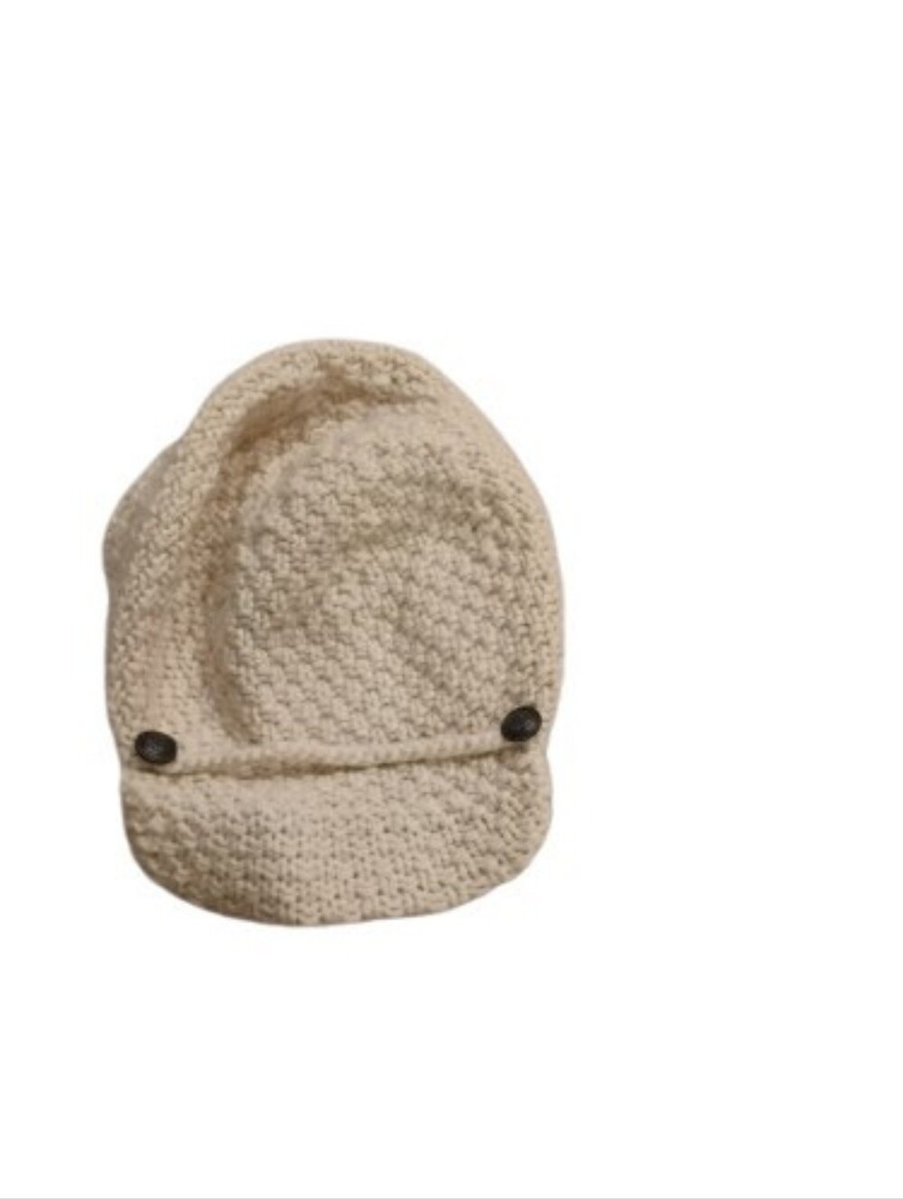 Vintage 2000s Juicy Couture Button Detail Knit Newsboy Cap